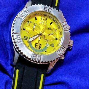 Invicta Swiss Spider Swiss Chrono Cool Yellow Men's Sports Watch